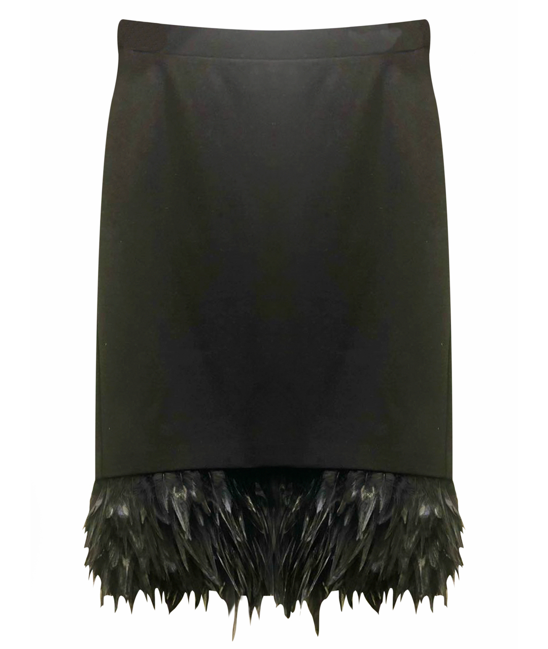 DKNY Черная полиэстеровая юбка миди, фото 1