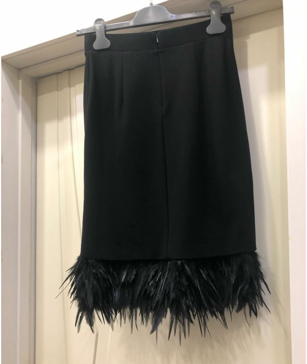 DKNY Черная полиэстеровая юбка миди, фото 2