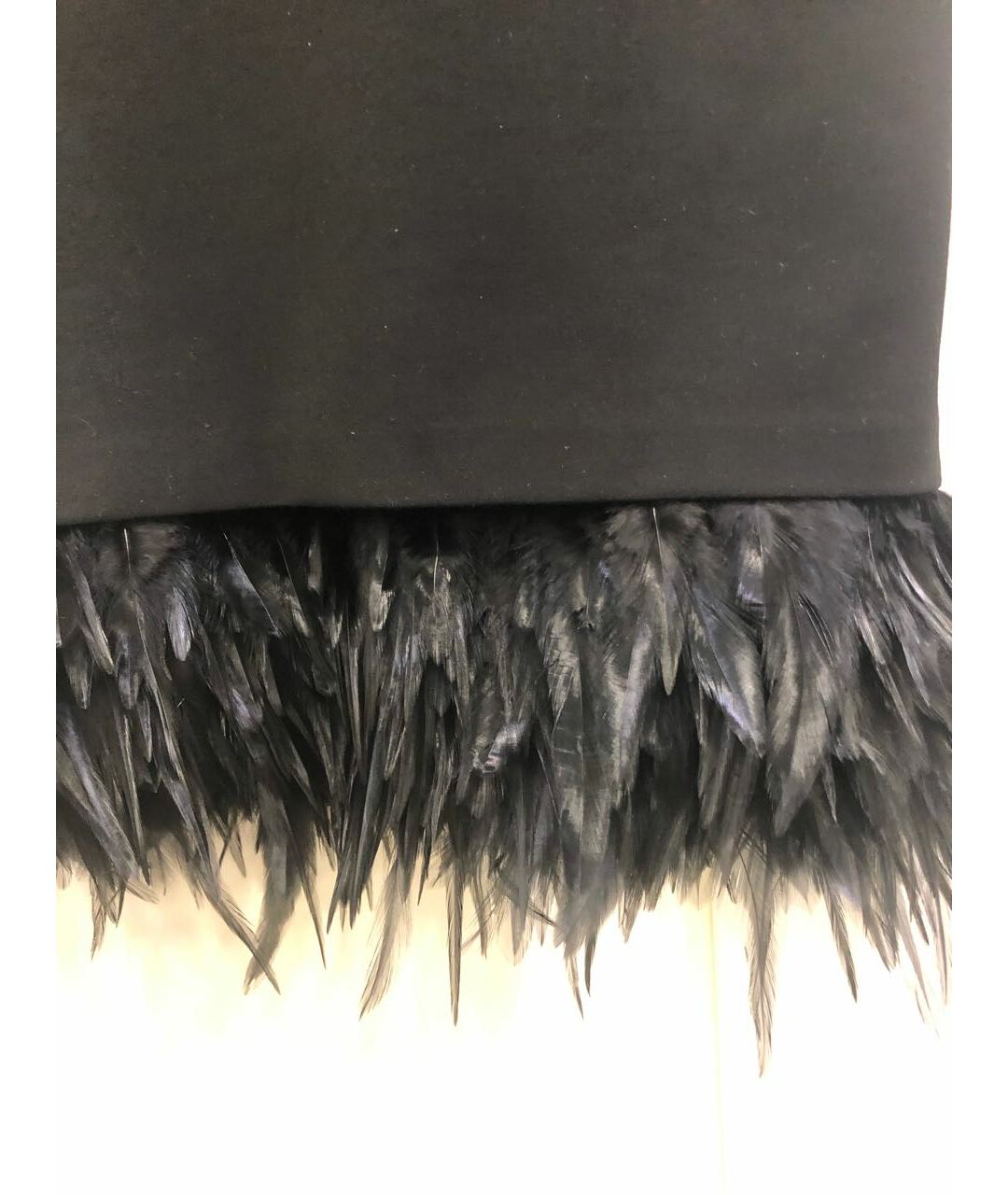 DKNY Черная полиэстеровая юбка миди, фото 3