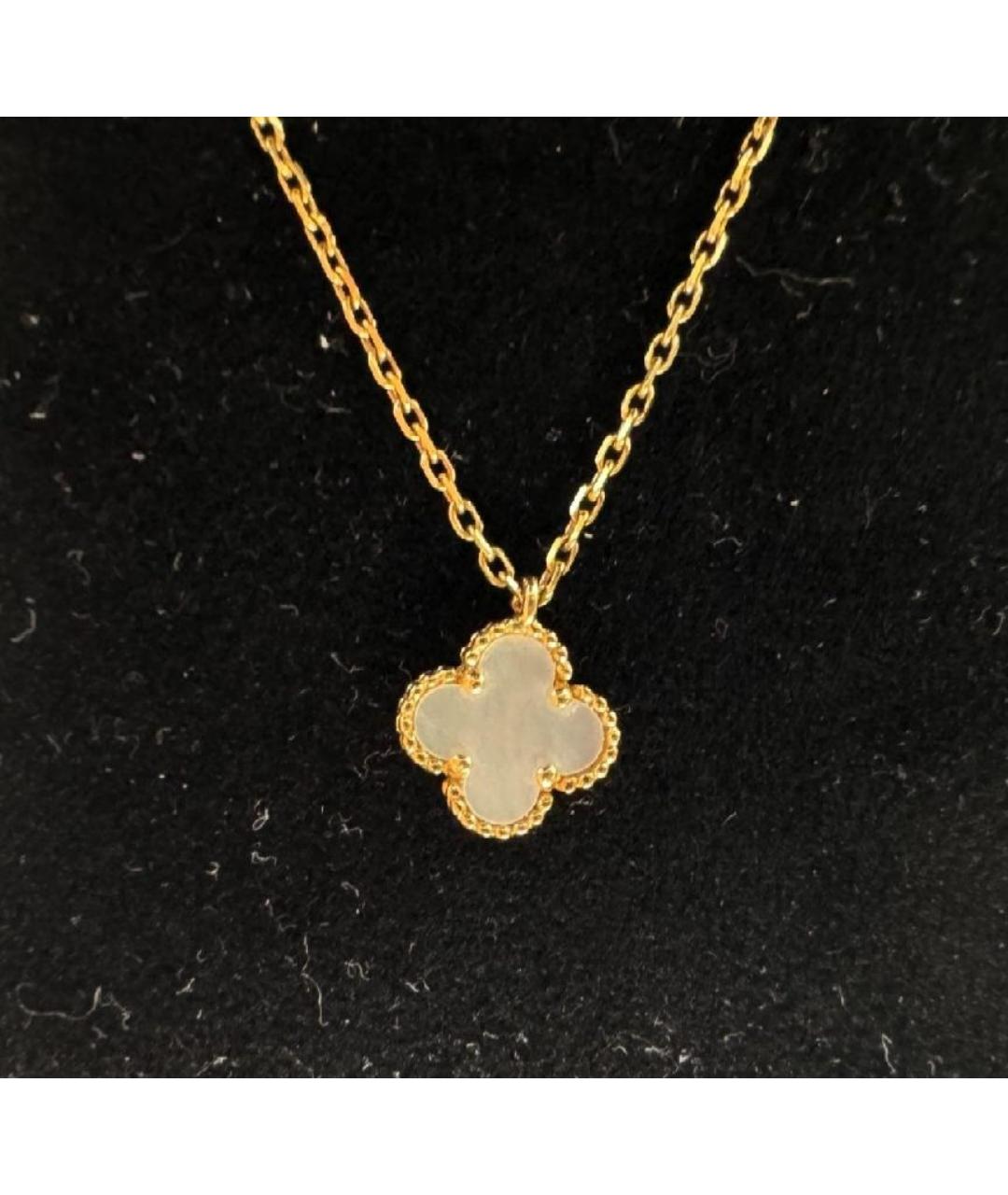 VAN CLEEF & ARPELS Белое колье из желтого золота, фото 4