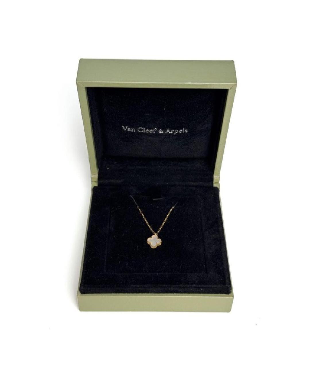 VAN CLEEF & ARPELS Белое колье из желтого золота, фото 3