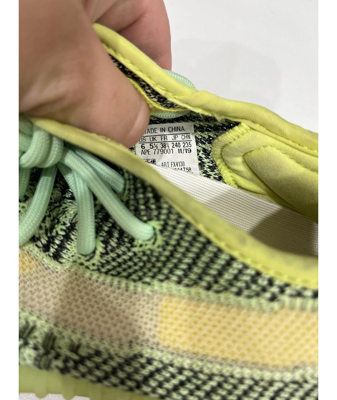 ADIDAS YEEZY Салатовые кроссовки, фото 6
