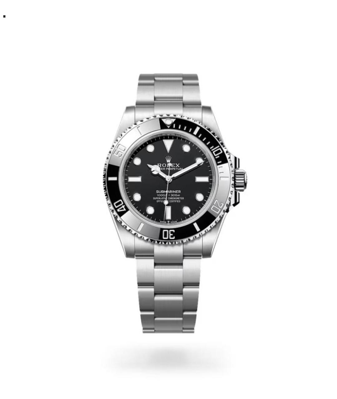 ROLEX Черные стальные часы, фото 9