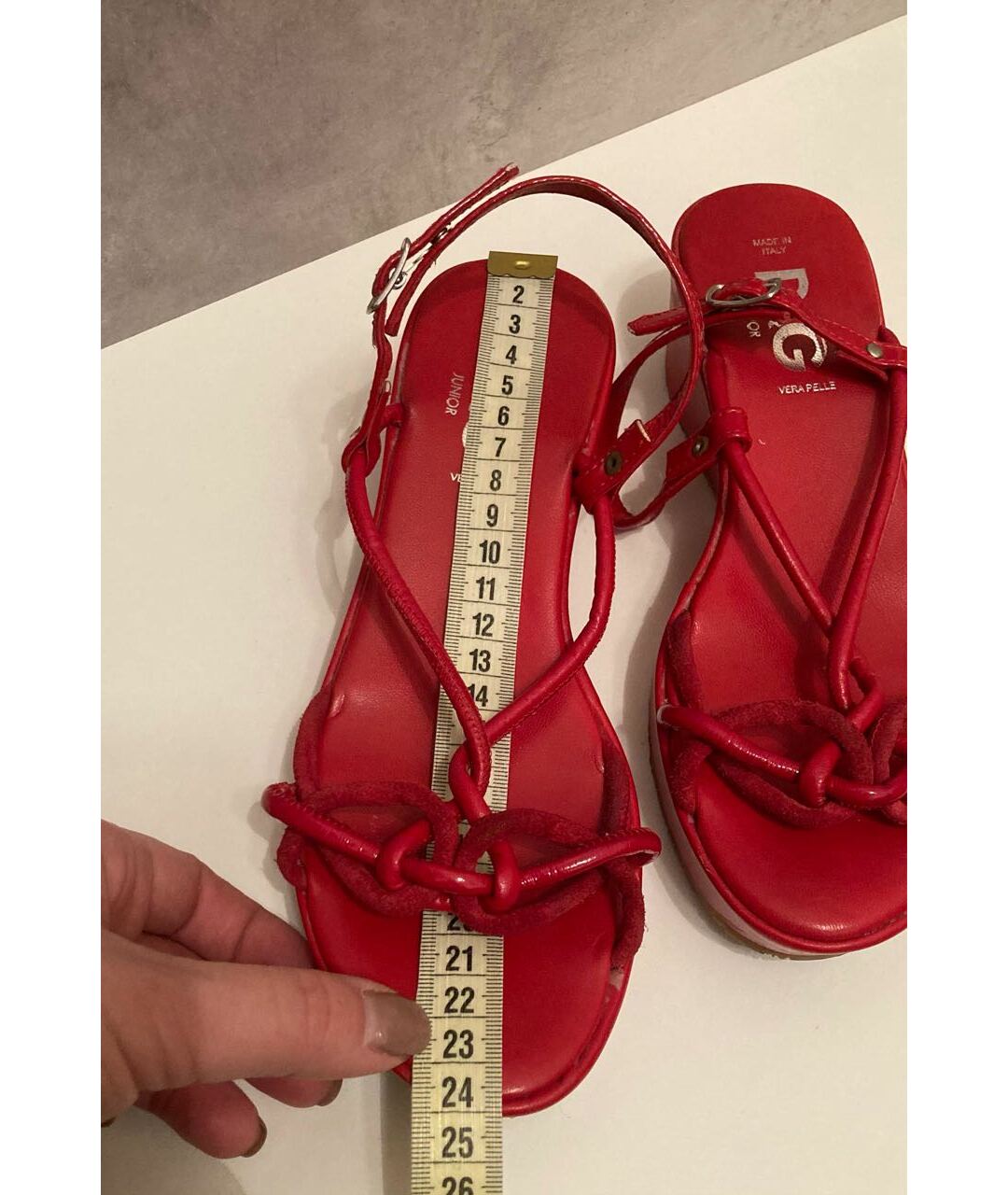 DOLCE&GABBANA Красные кожаные сандалии и шлепанцы, фото 7