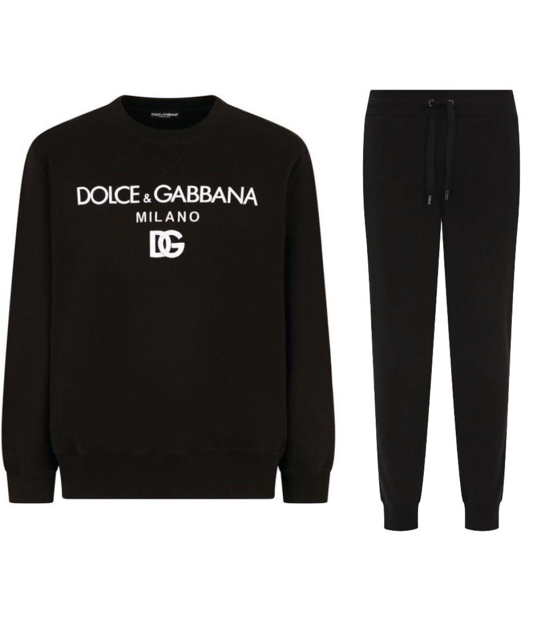 DOLCE&GABBANA Черный спортивный костюм, фото 1