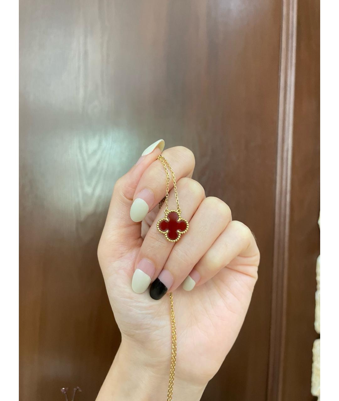 VAN CLEEF & ARPELS Красное колье из желтого золота, фото 5