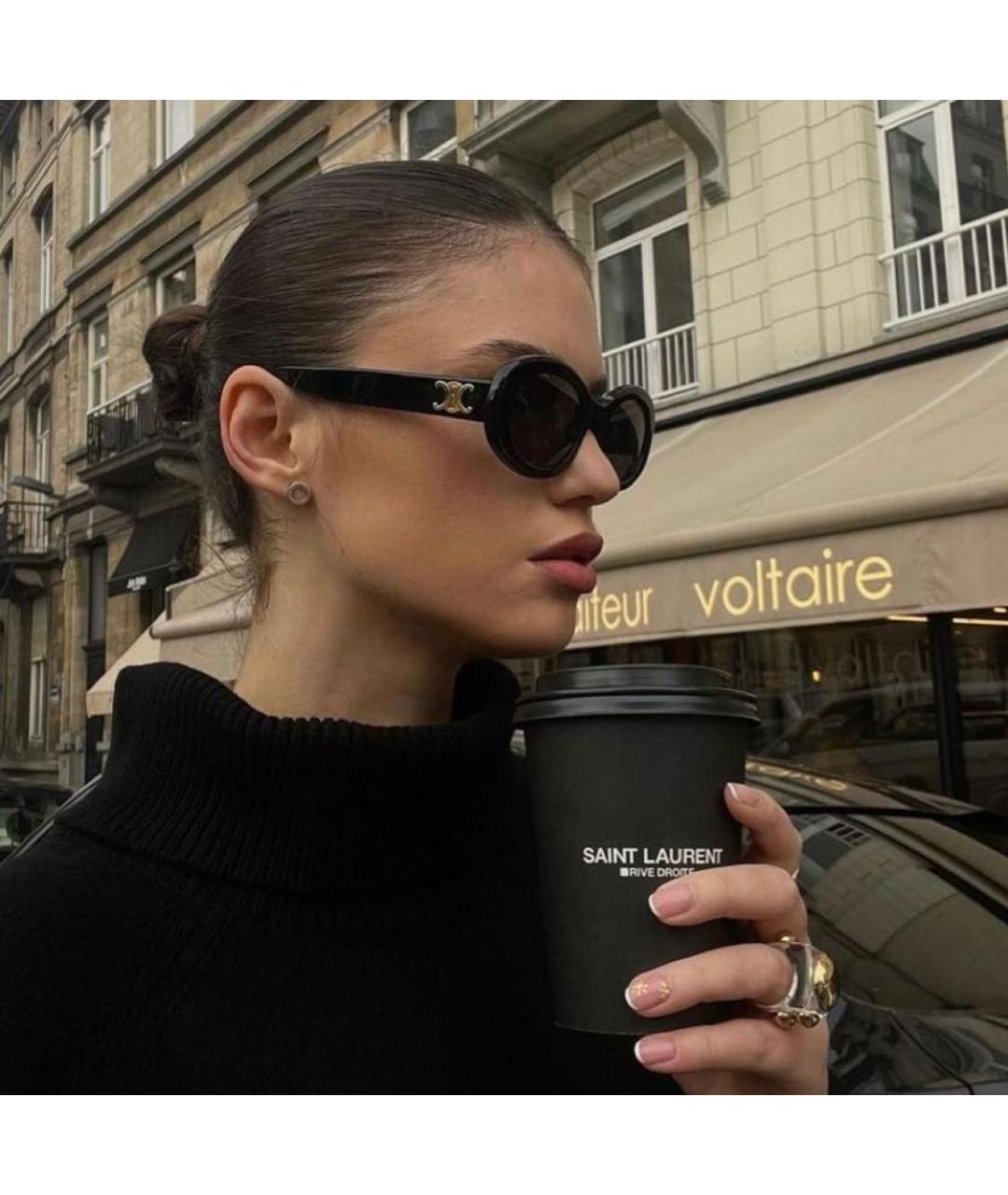 CELINE Черные солнцезащитные очки, фото 7