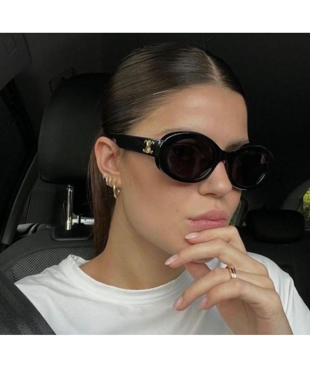 CELINE Черные солнцезащитные очки, фото 8