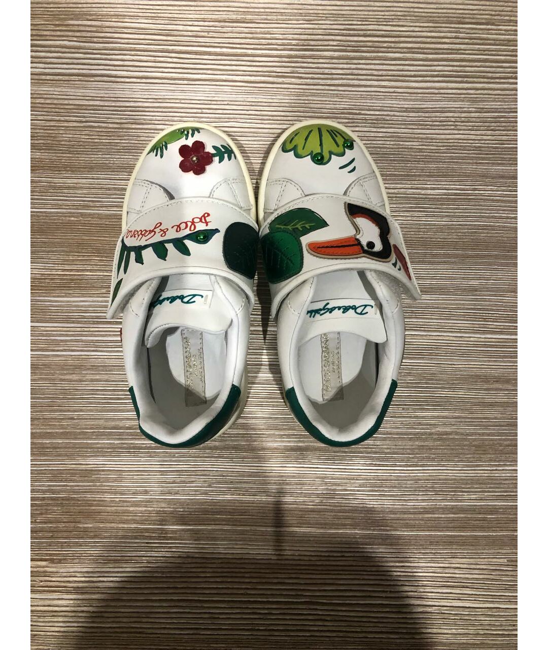 DOLCE&GABBANA Мульти кожаные кеды, фото 3