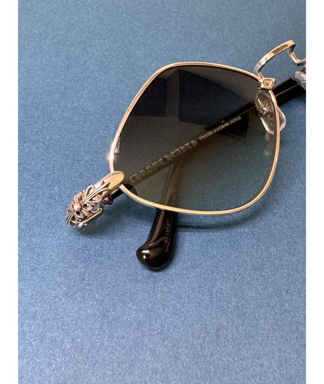 CHROME HEARTS Синие металлические солнцезащитные очки, фото 3