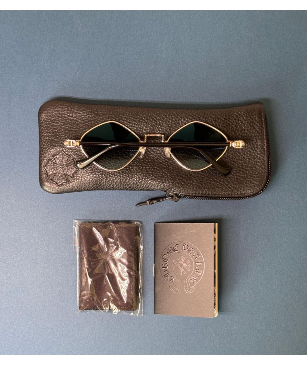 CHROME HEARTS Синие металлические солнцезащитные очки, фото 7