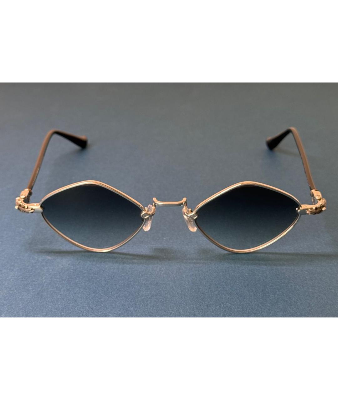 CHROME HEARTS Синие металлические солнцезащитные очки, фото 8