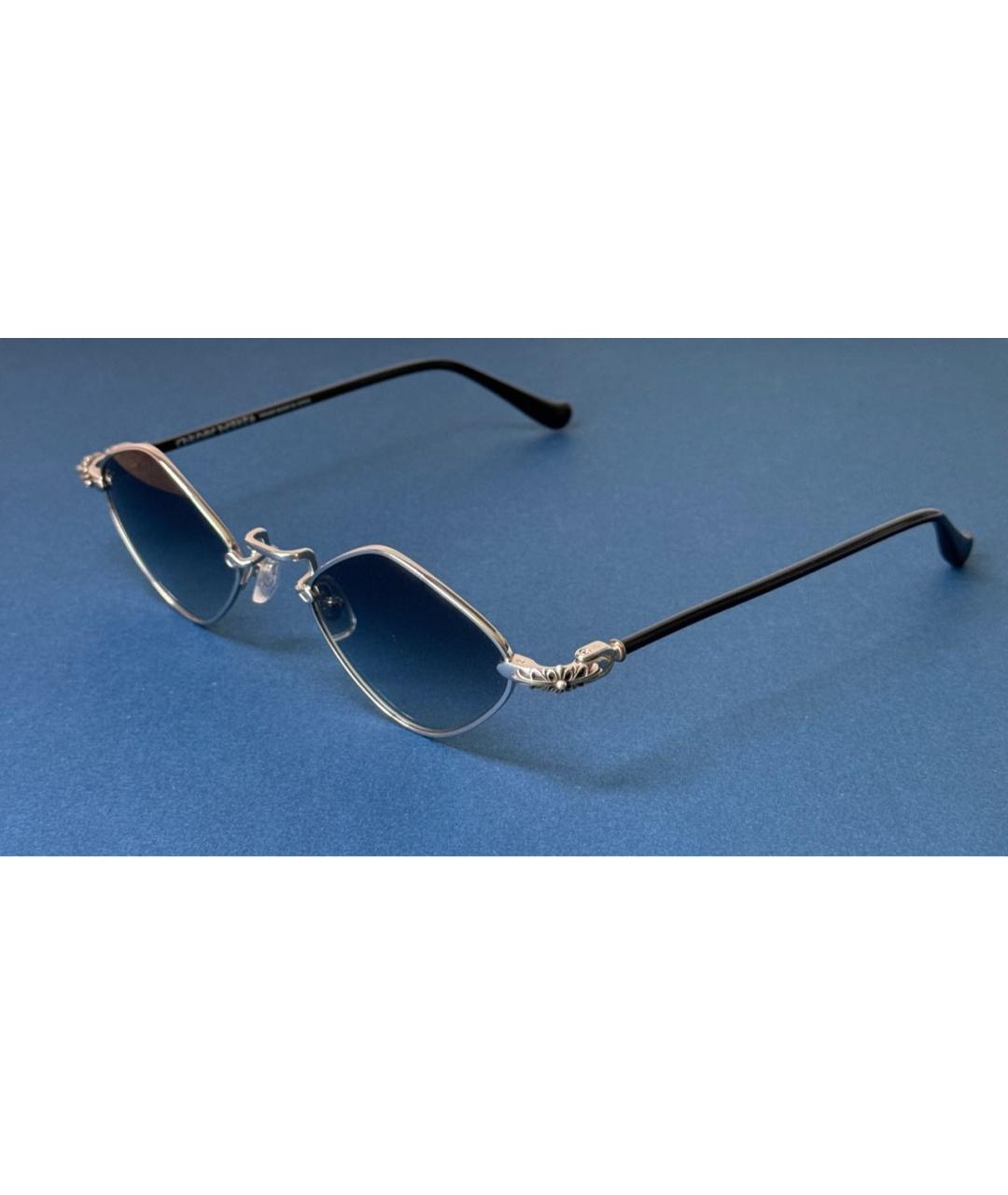 CHROME HEARTS Синие металлические солнцезащитные очки, фото 2
