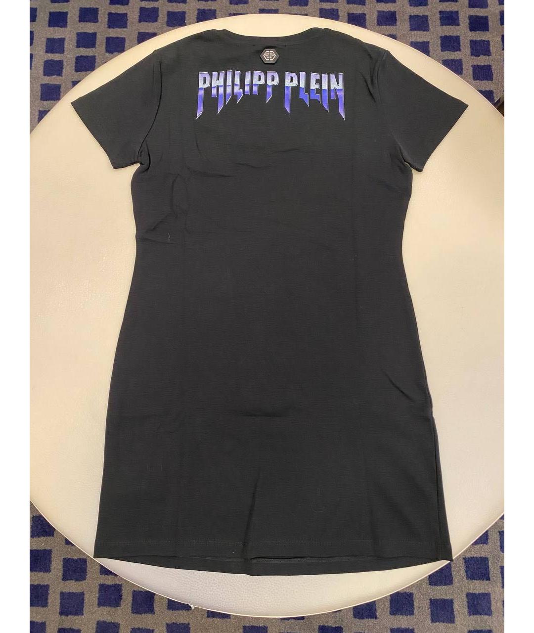 PHILIPP PLEIN Черная хлопковая футболка, фото 2