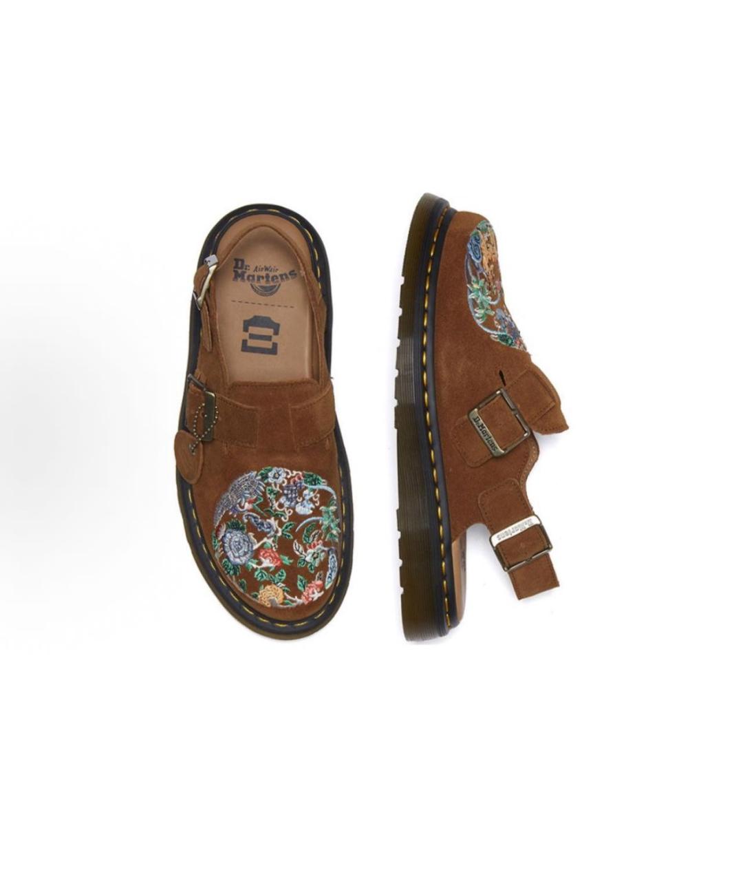 DR. MARTENS Коричневые замшевые сандалии, фото 2