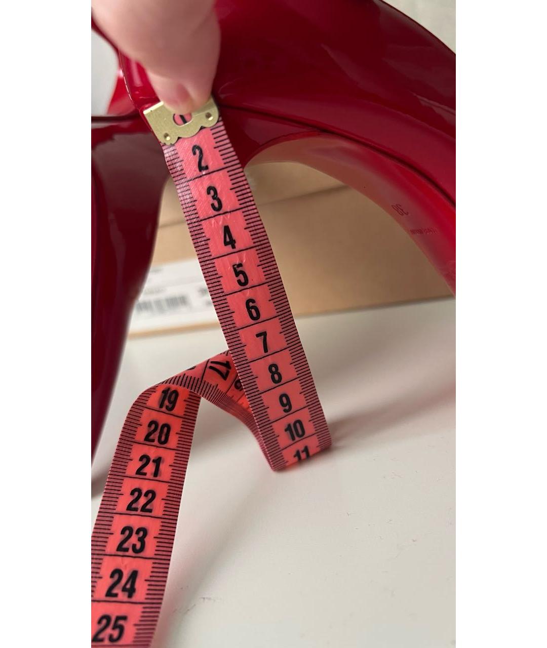 CHRISTIAN LOUBOUTIN Красные туфли из лакированной кожи, фото 6