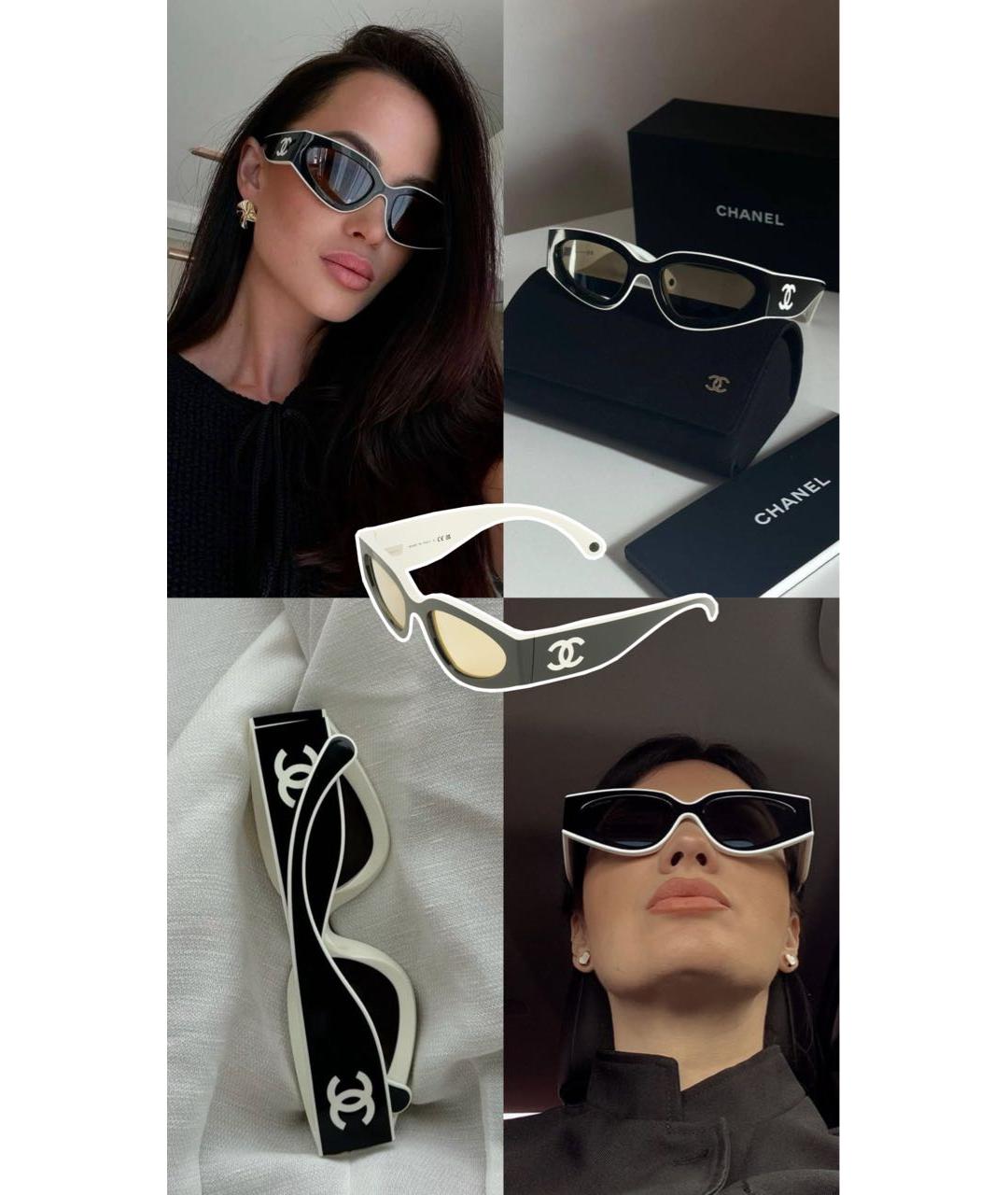 CHANEL Черные солнцезащитные очки, фото 7