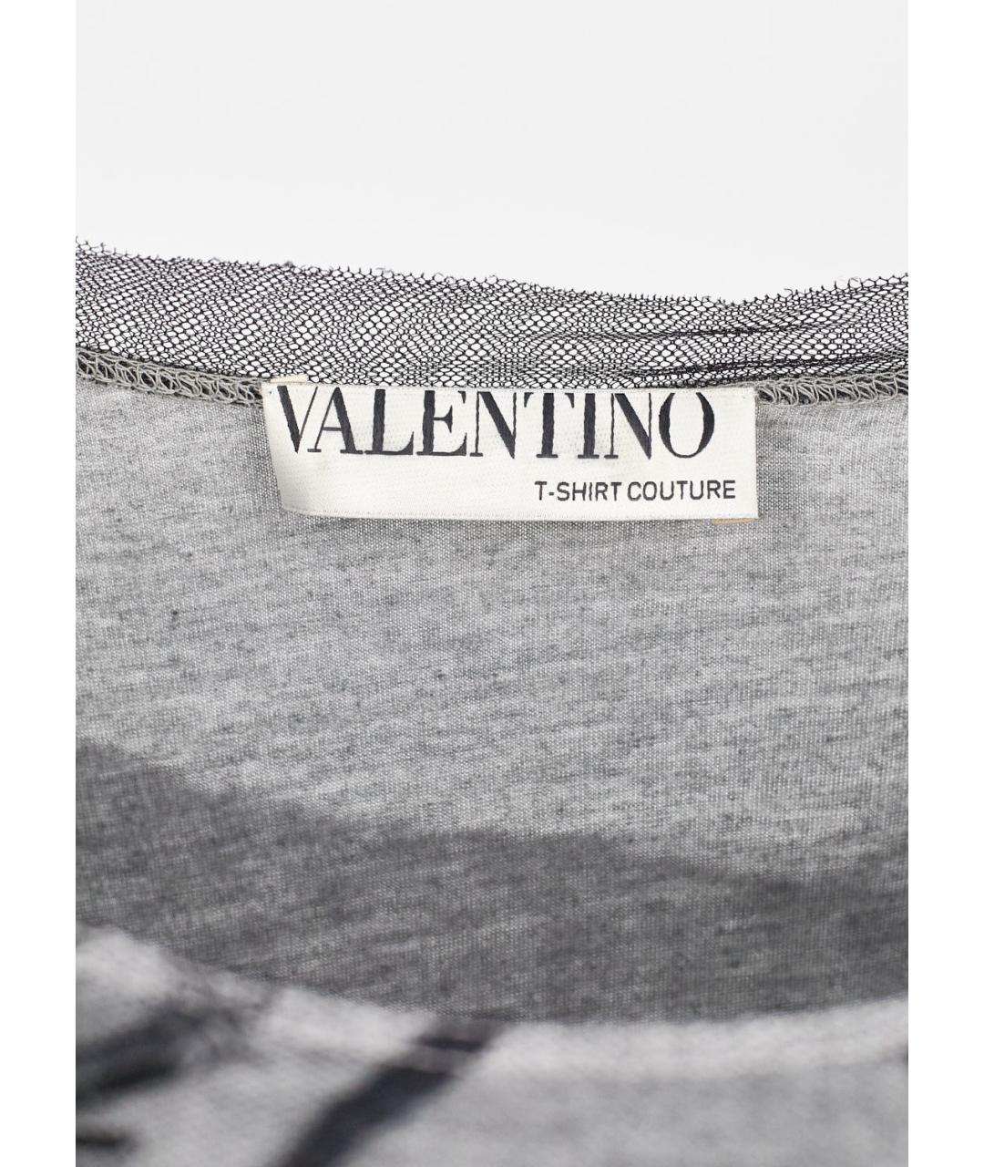 VALENTINO Серая вискозная блузы, фото 3