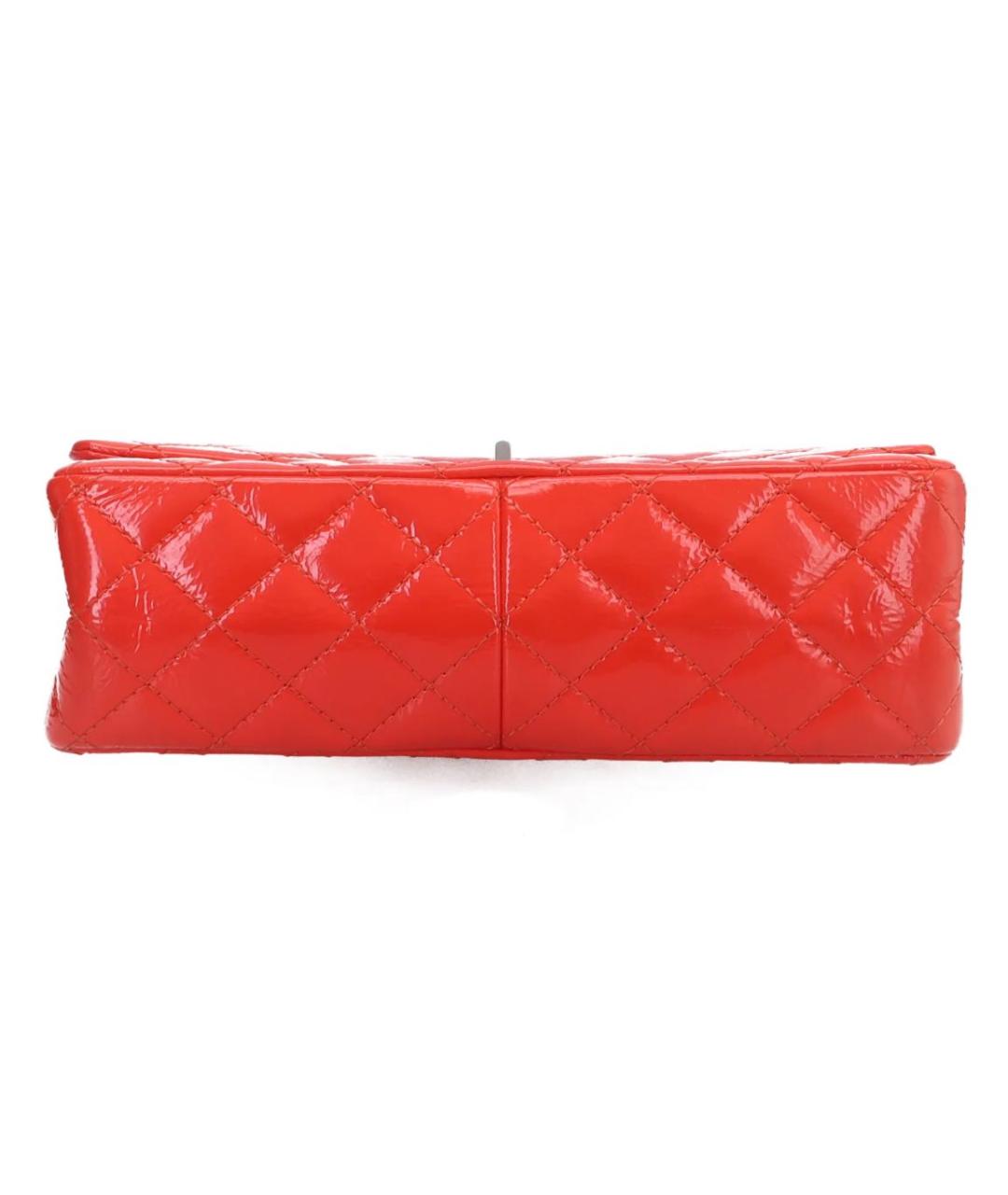 CHANEL Красная сумка через плечо из лакированной кожи, фото 4