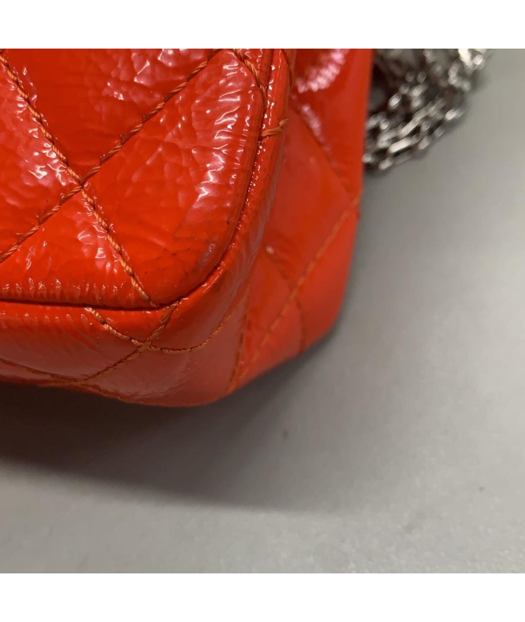 CHANEL Красная сумка через плечо из лакированной кожи, фото 6