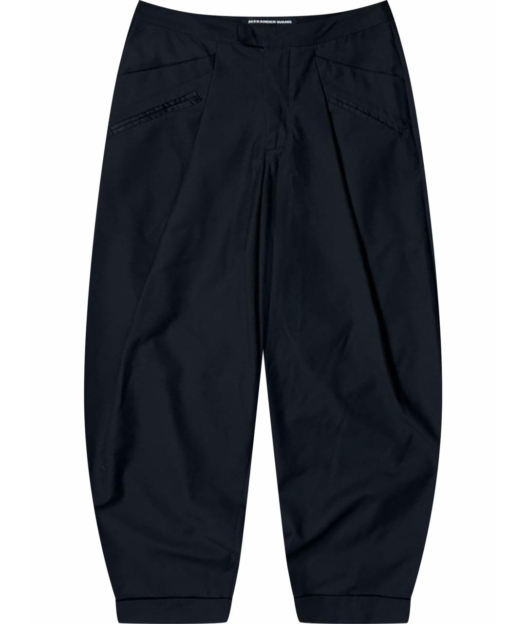 ALEXANDER WANG Черные хлопковые брюки широкие, фото 1