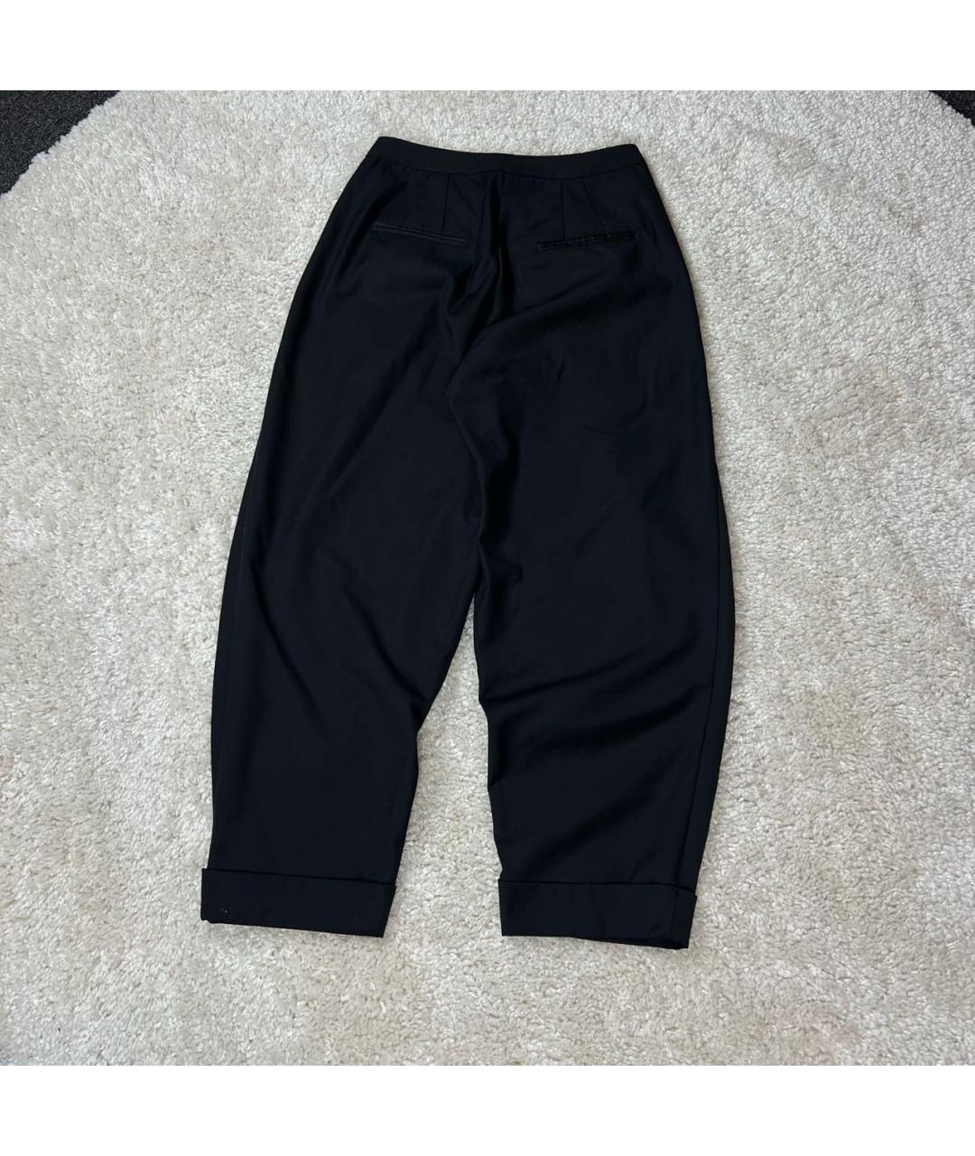ALEXANDER WANG Черные хлопковые брюки широкие, фото 4