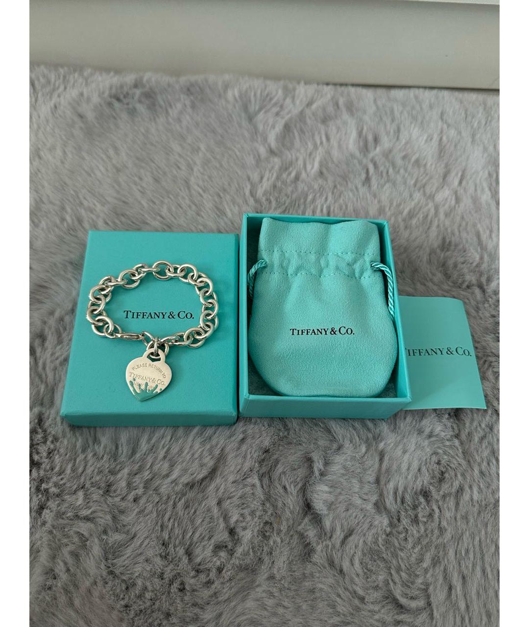 TIFFANY&CO Серебрянный серебряный браслет, фото 2