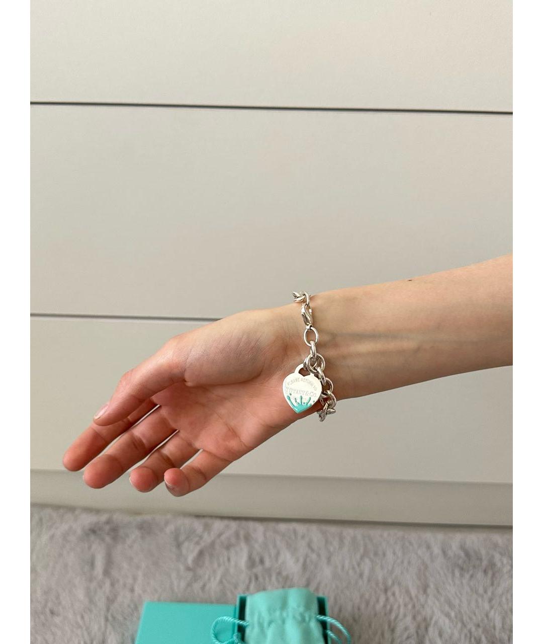 TIFFANY&CO Серебрянный серебряный браслет, фото 7