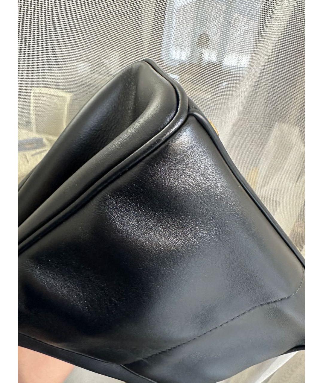 BALENCIAGA Черная кожаная сумка через плечо, фото 4