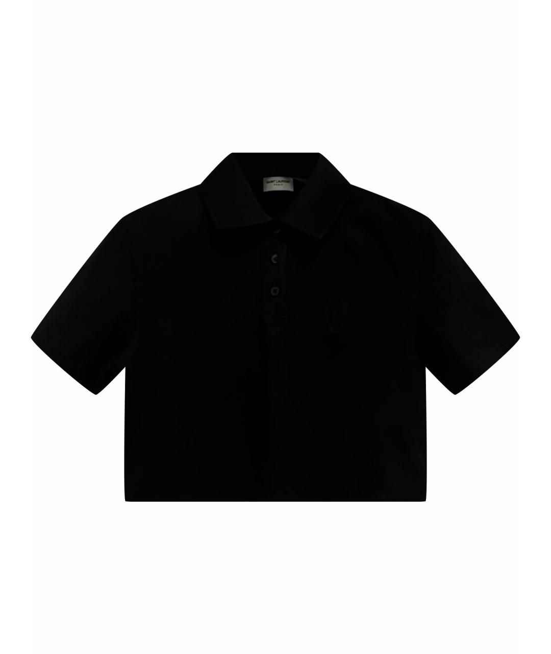 SAINT LAURENT Синяя хлопковая футболка, фото 1