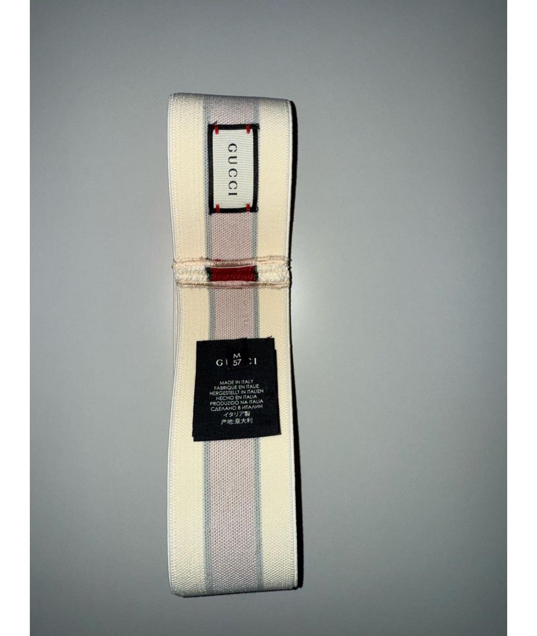 GUCCI Белая повязка на голову, фото 3