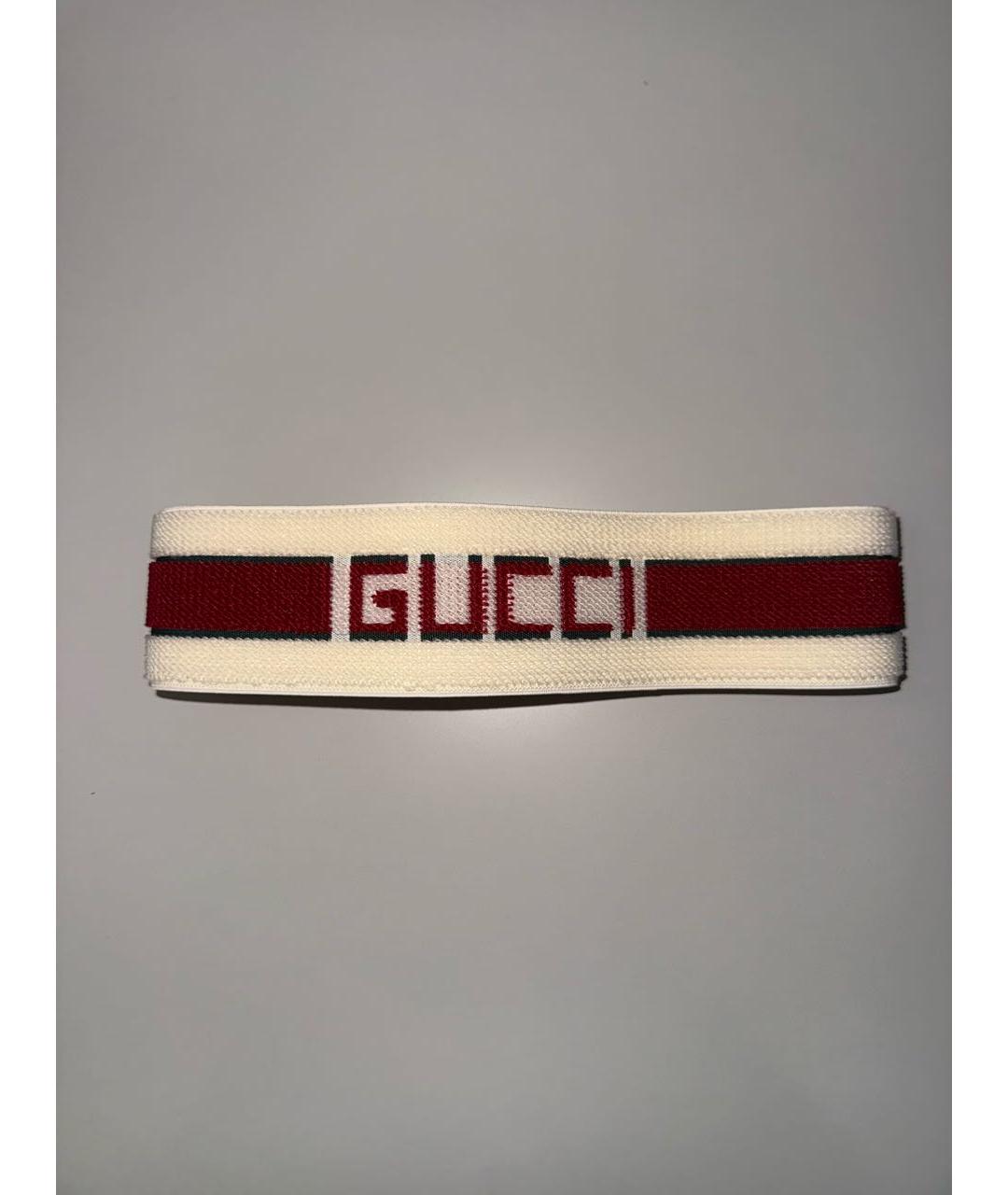 GUCCI Белая повязка на голову, фото 5