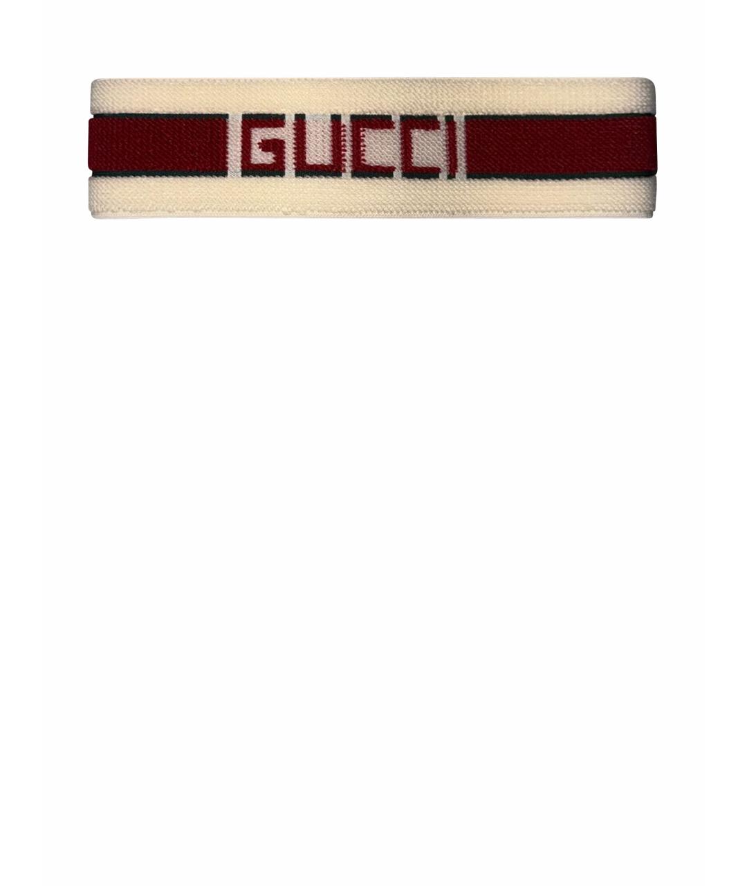 GUCCI Белая повязка на голову, фото 1