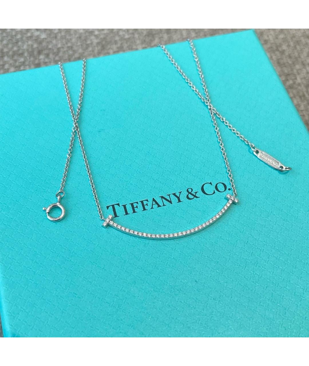 TIFFANY&CO Серебряное колье из белого золота, фото 6