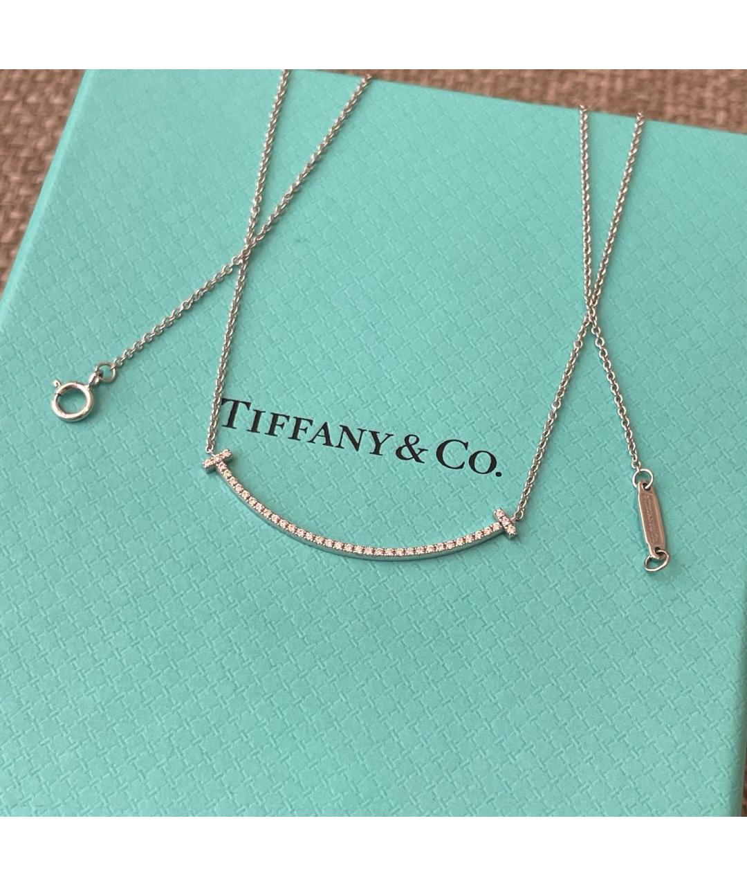 TIFFANY&CO Серебряное колье из белого золота, фото 5