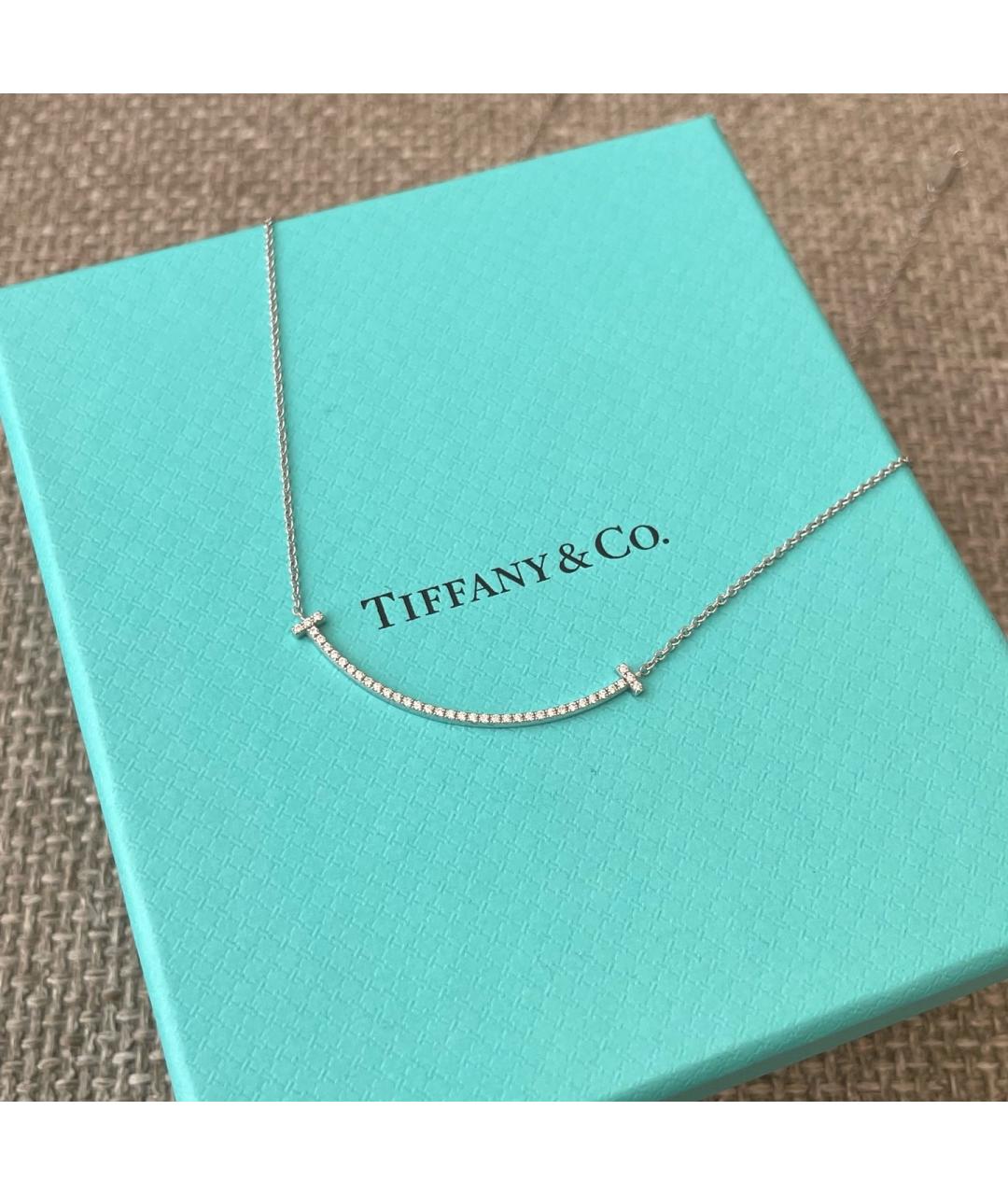 TIFFANY&CO Серебряное колье из белого золота, фото 2