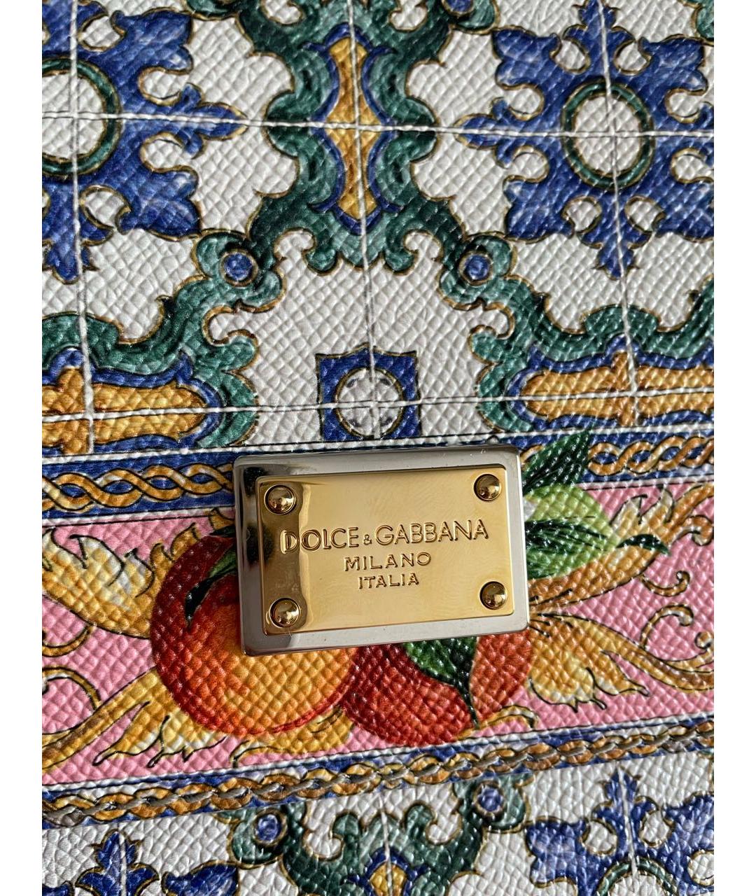 DOLCE&GABBANA Мульти кожаная сумка через плечо, фото 8