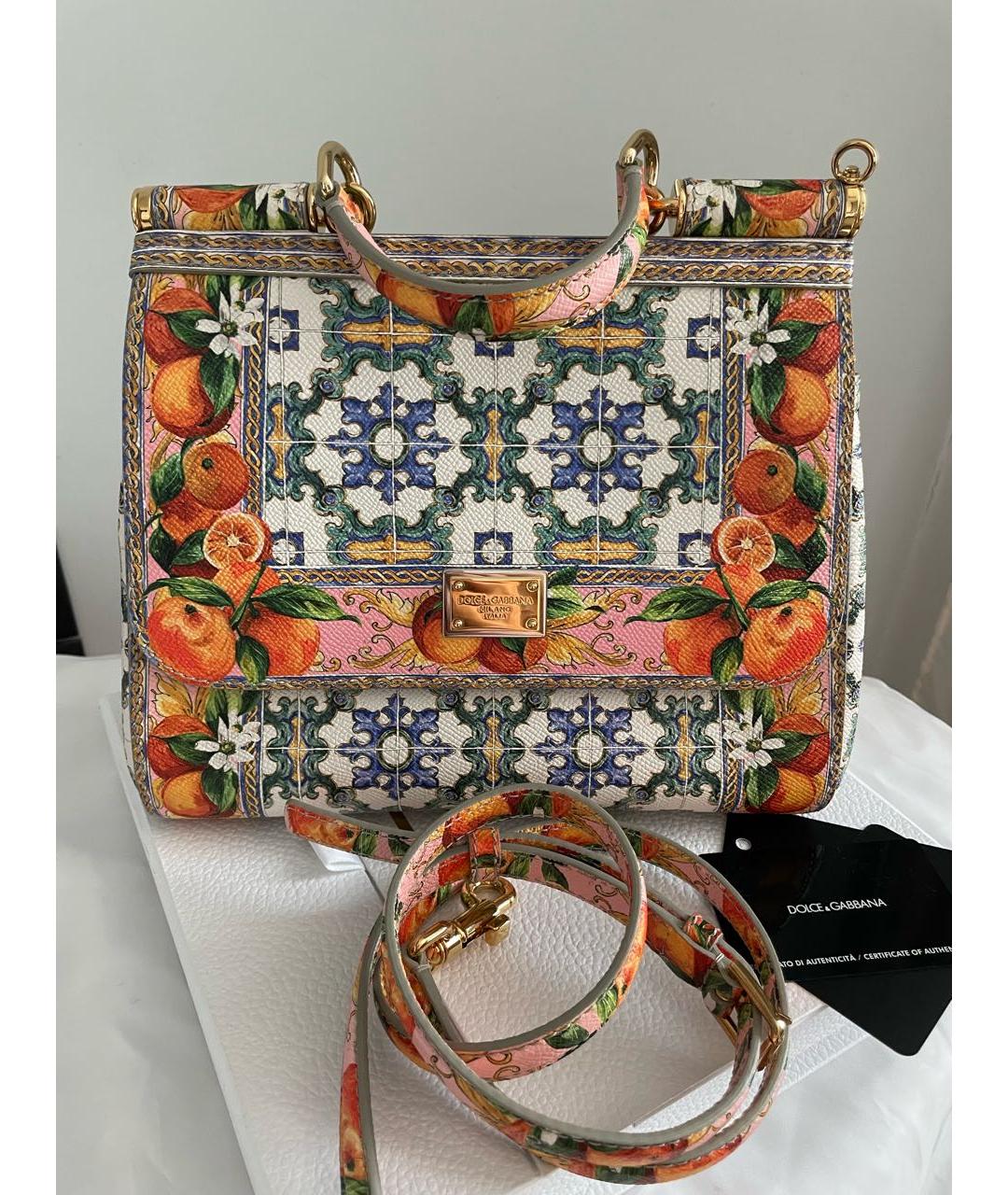 DOLCE&GABBANA Мульти кожаная сумка через плечо, фото 9