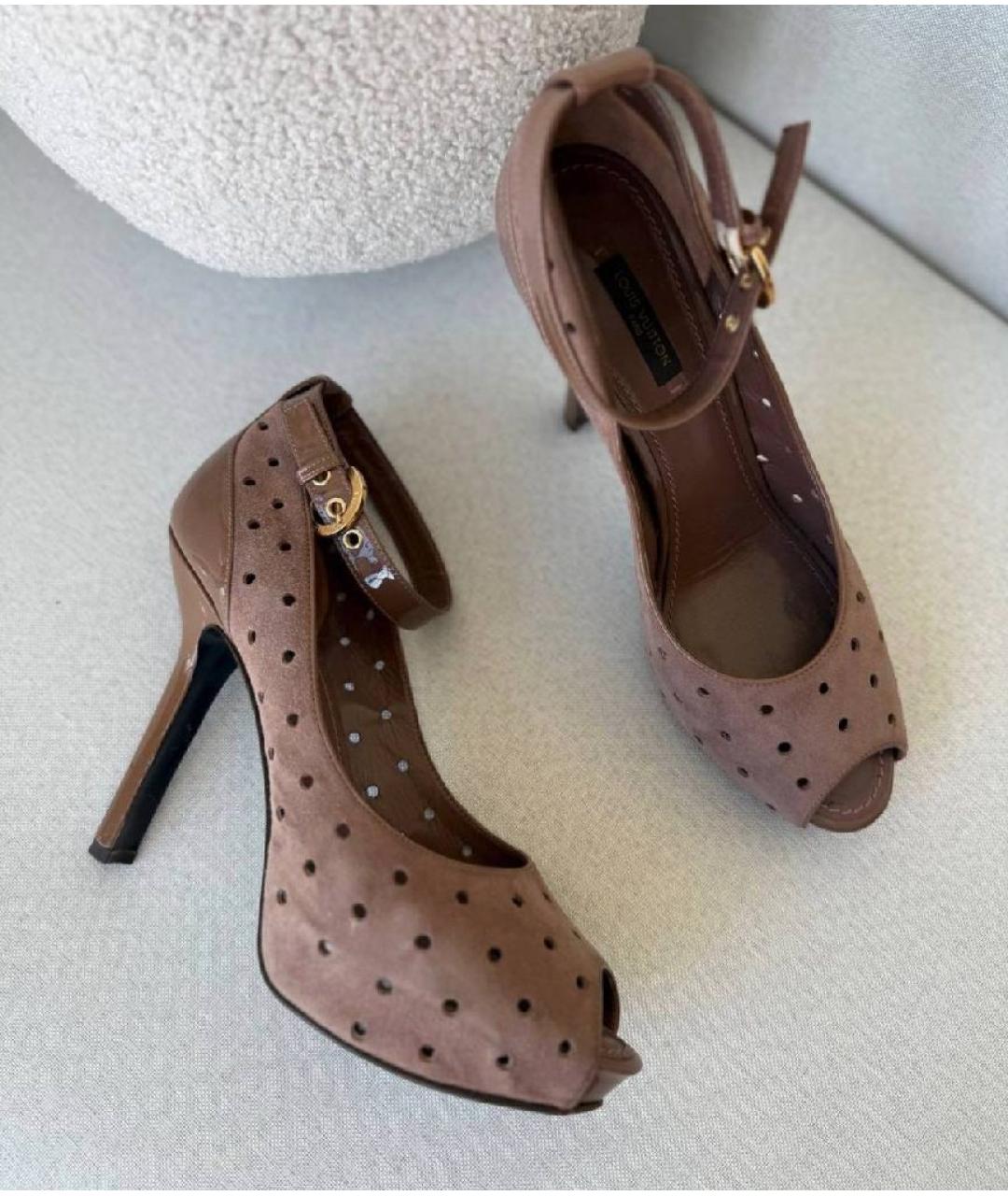 LOUIS VUITTON Замшевые туфли, фото 7