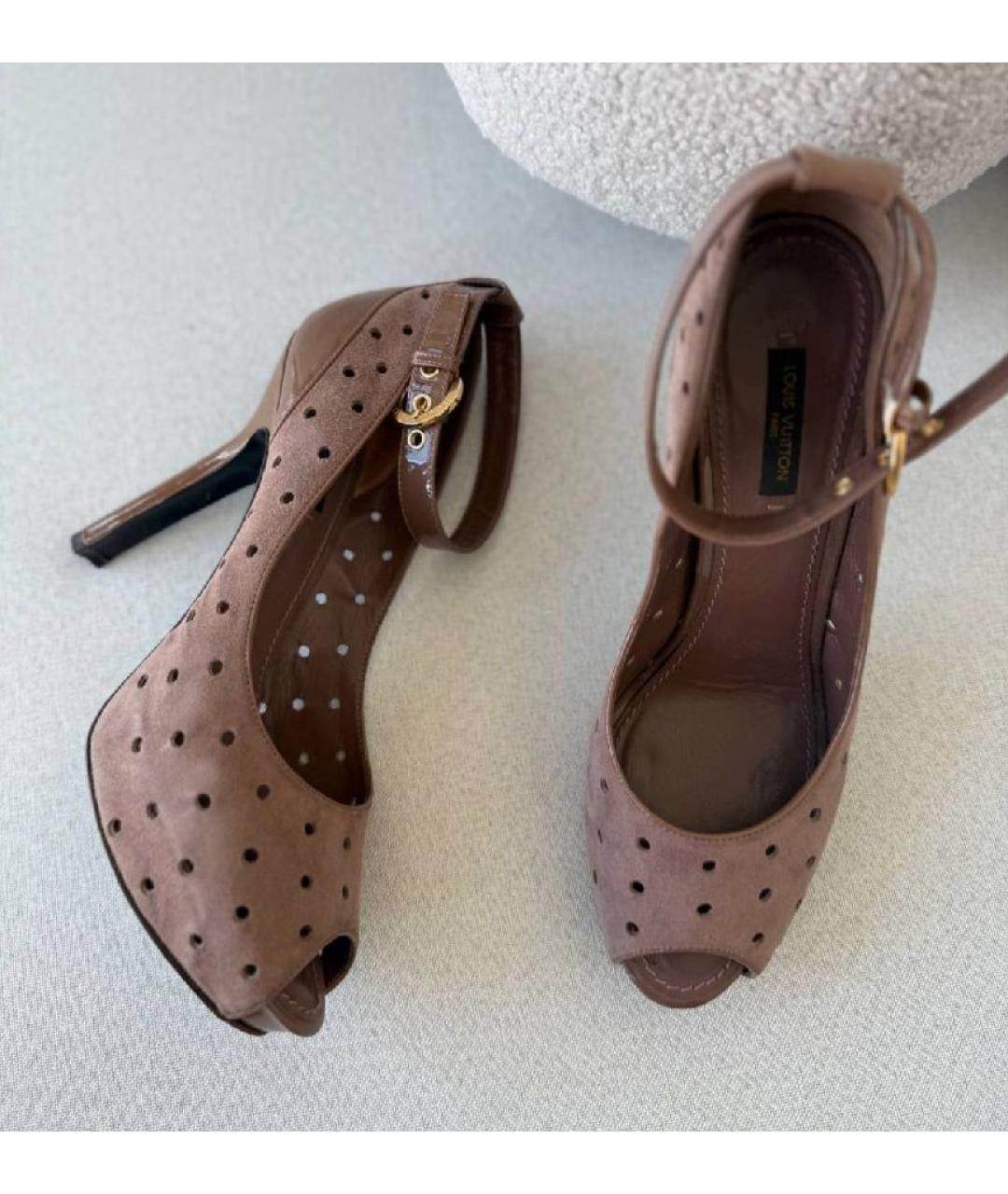 LOUIS VUITTON Замшевые туфли, фото 5