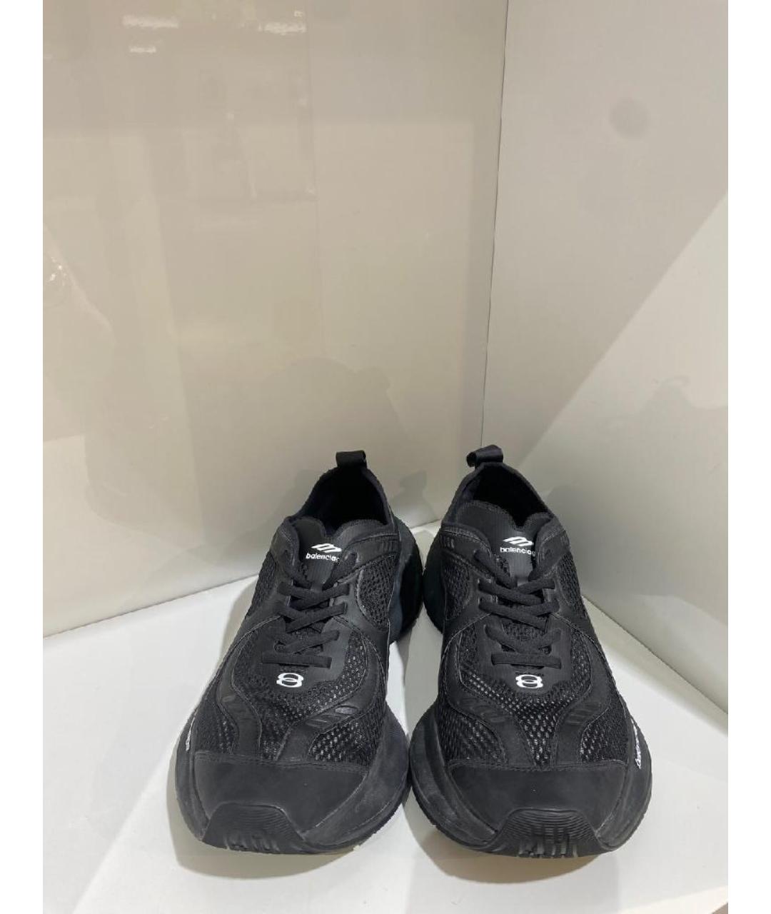 BALENCIAGA Черные низкие кроссовки / кеды, фото 3