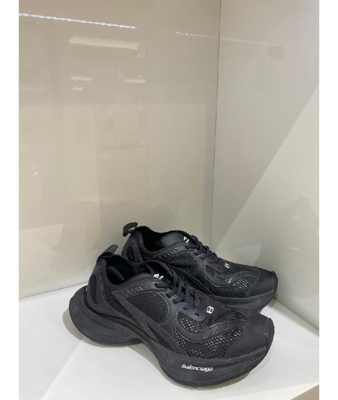 BALENCIAGA Черные низкие кроссовки / кеды, фото 2