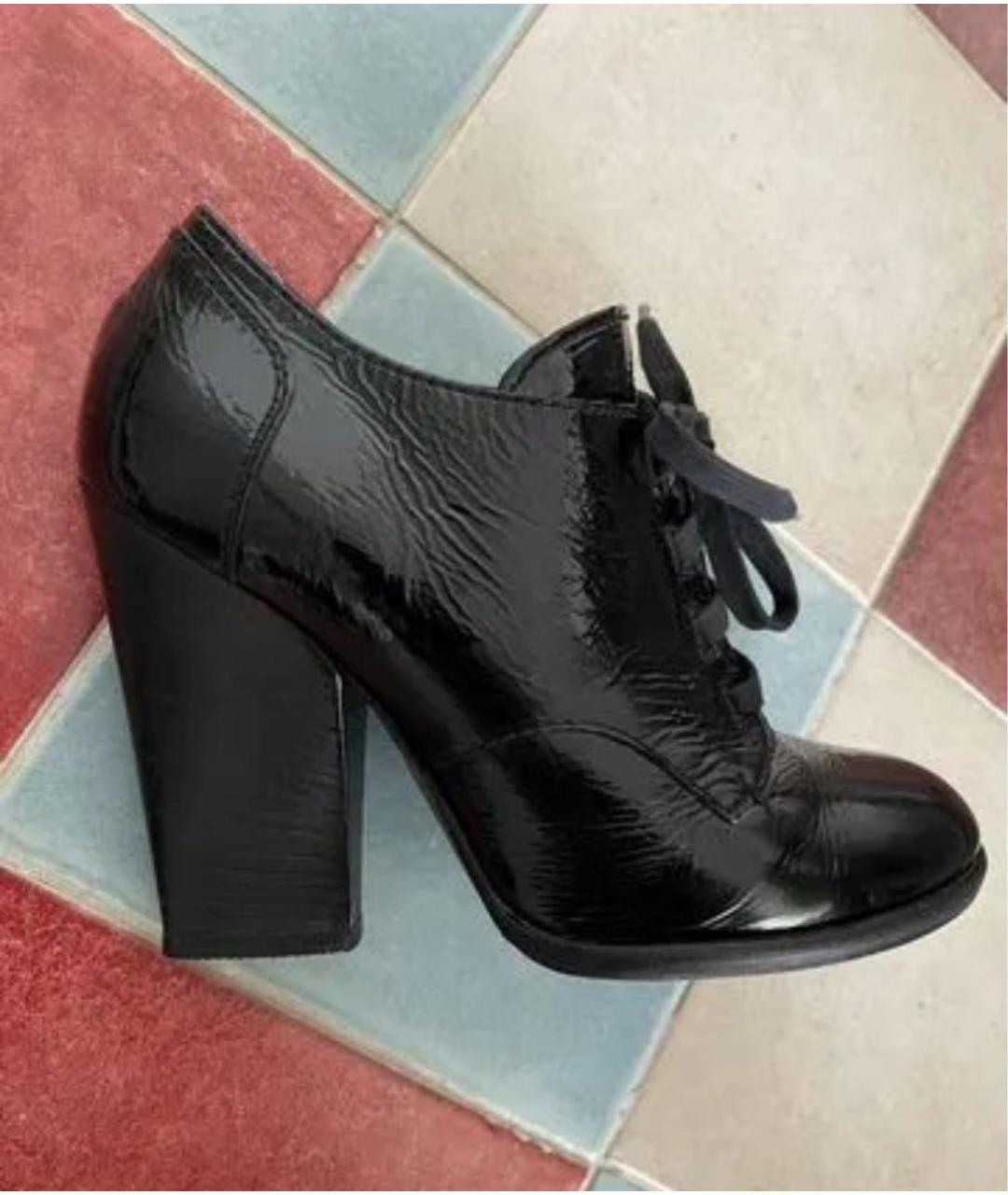 DOLCE&GABBANA Черные ботильоны из лакированной кожи, фото 8