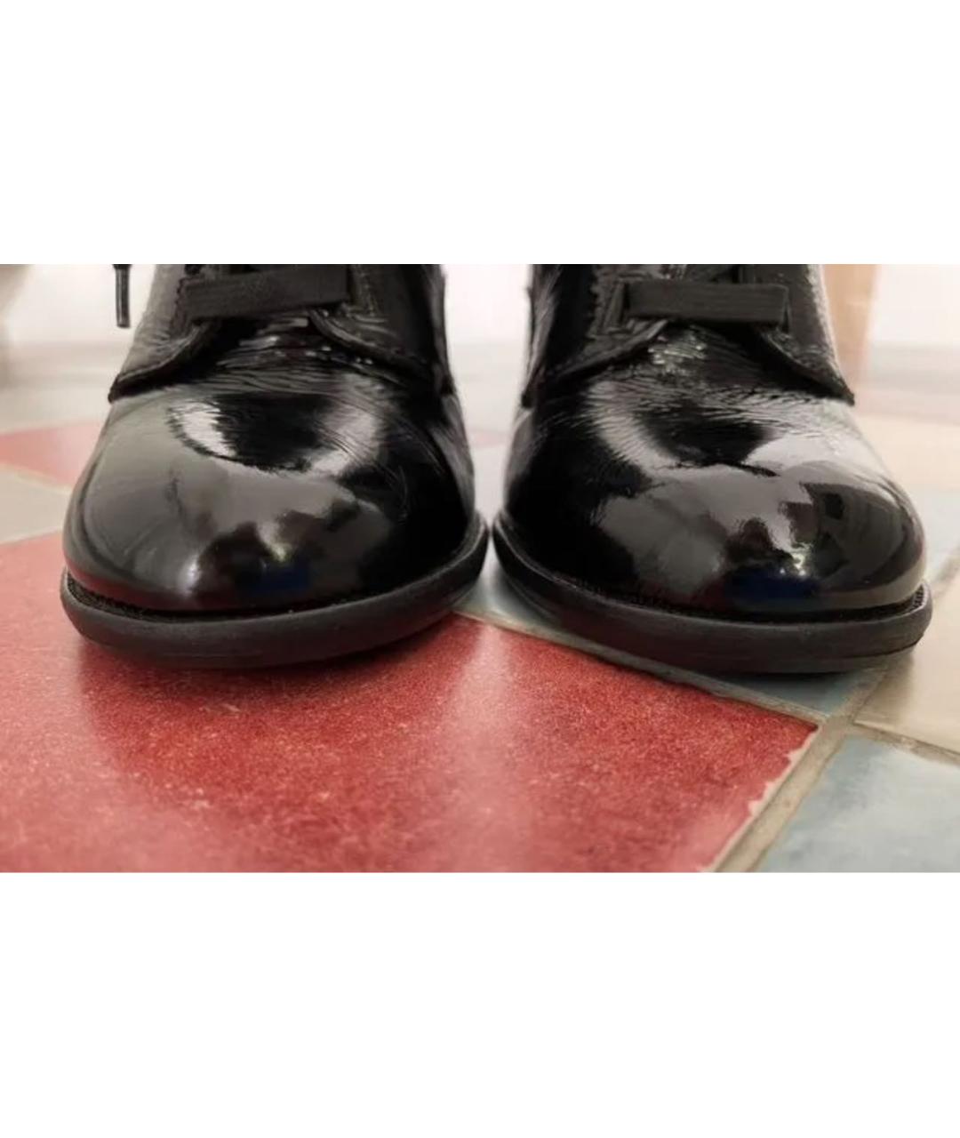 DOLCE&GABBANA Черные ботильоны из лакированной кожи, фото 7