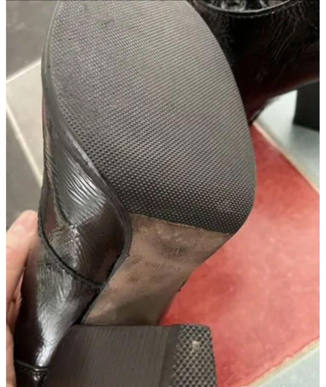 DOLCE&GABBANA Черные ботильоны из лакированной кожи, фото 5