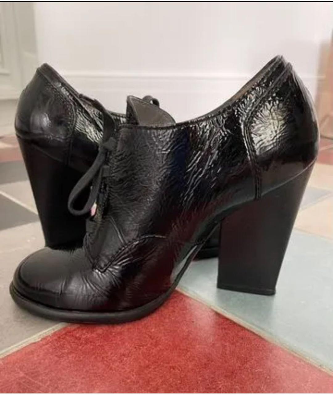 DOLCE&GABBANA Черные ботильоны из лакированной кожи, фото 3