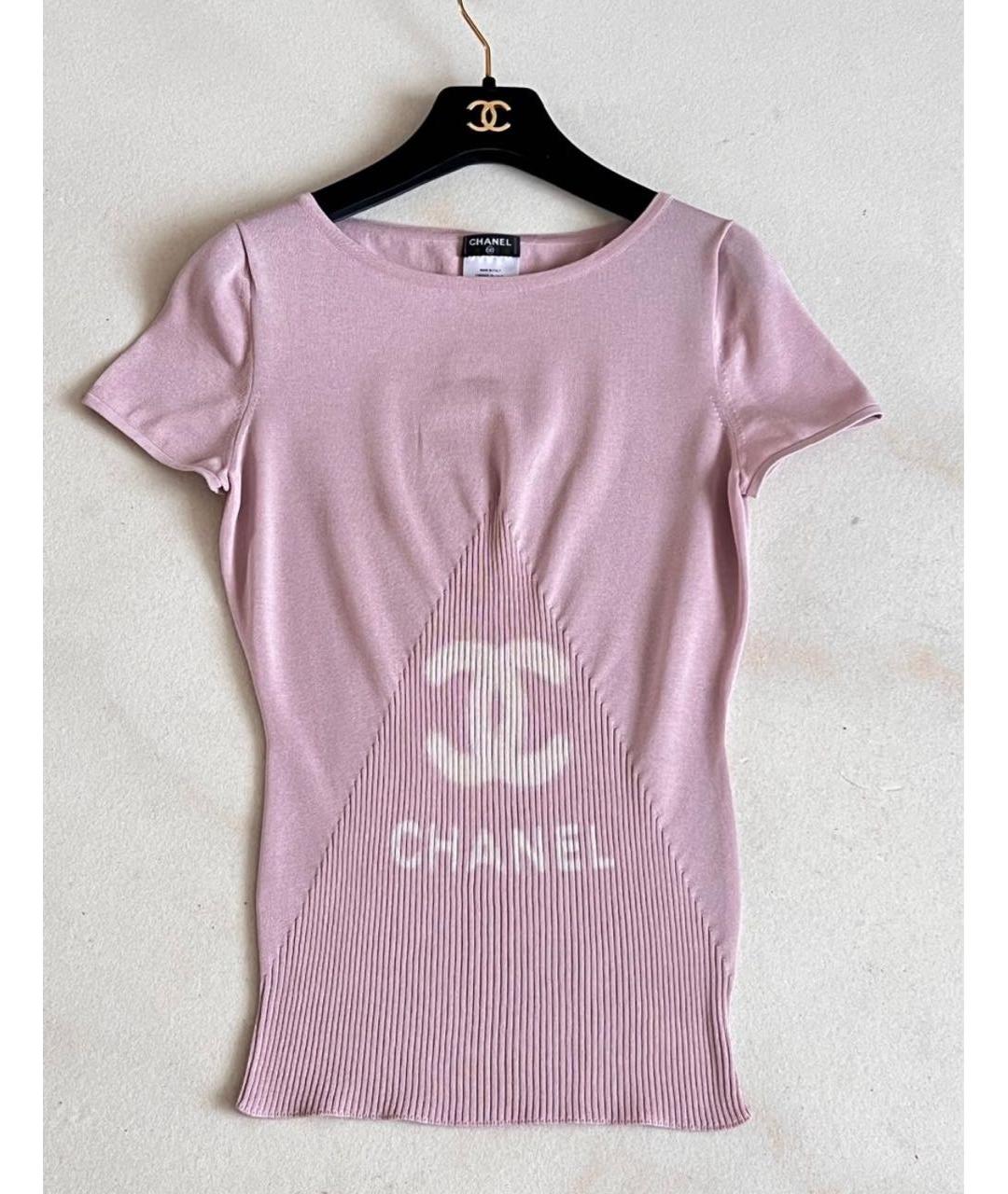 CHANEL Розовый хлопковый джемпер / свитер, фото 9