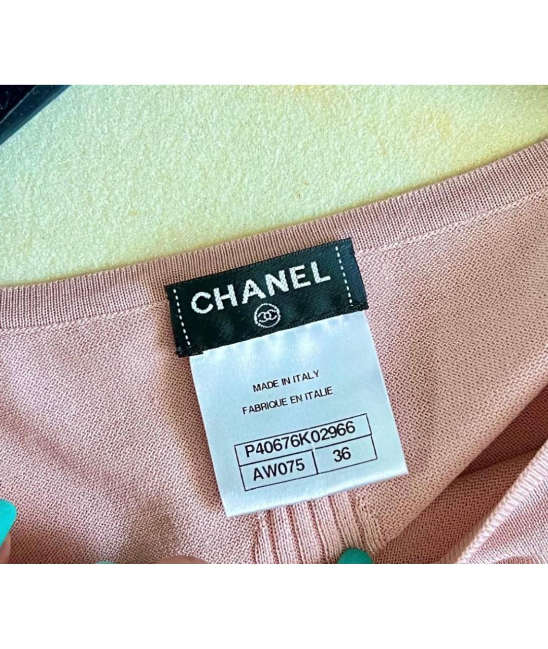 CHANEL Розовый хлопковый джемпер / свитер, фото 6