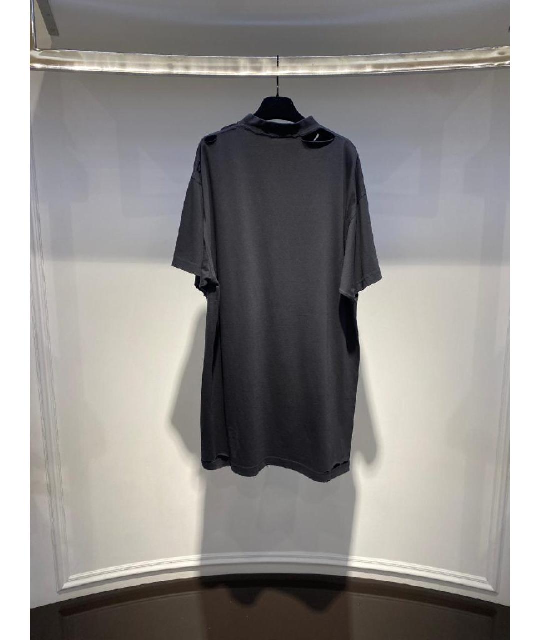 BALENCIAGA Черная футболка, фото 2