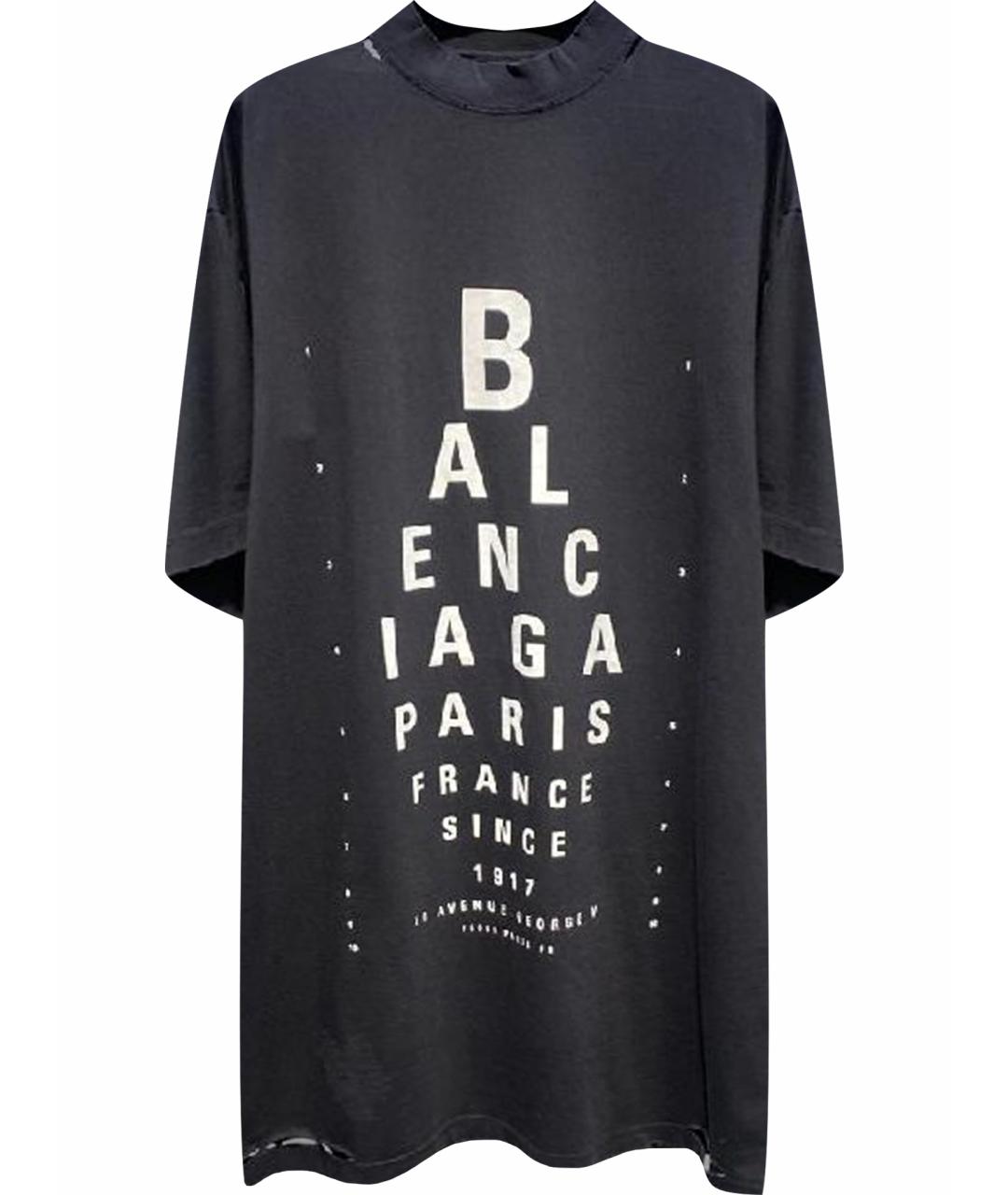 BALENCIAGA Черная футболка, фото 1